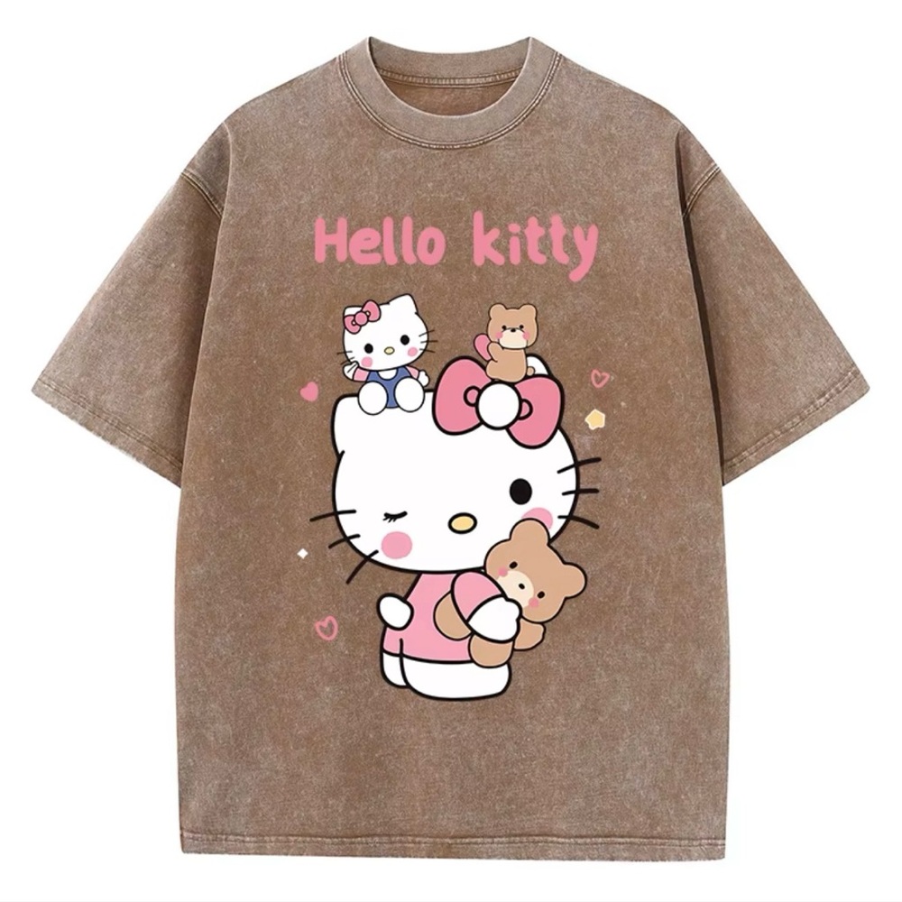 Vintage/Retro Hello Kitty Brown T-Shirt